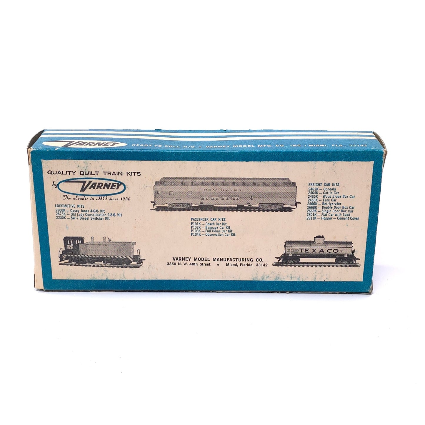 Varney HO Scale 2510 S.F.R.D. Model Train Box Freight Car
