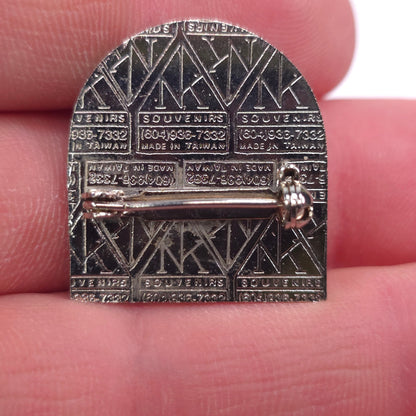 Vintage Whistler Mountain Ski Enamel Pinback Pin