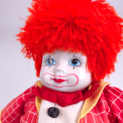 L'il Chips 7 inch Porcelain Clown Doll by Russ Berrie 1962 Figure
