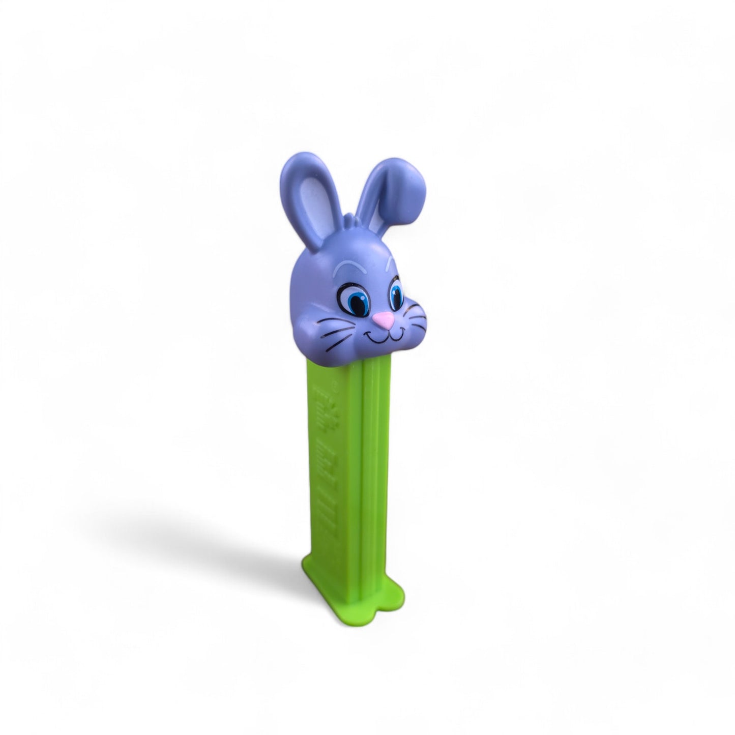 PEZ Easter Gray Floppy Ear Bunny Footed Candy Dispenser 2013 Retired Green