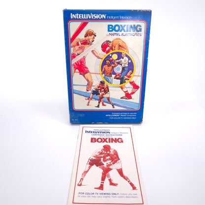 Mattel Intellivision Boxing Video Game With Box and Inserts