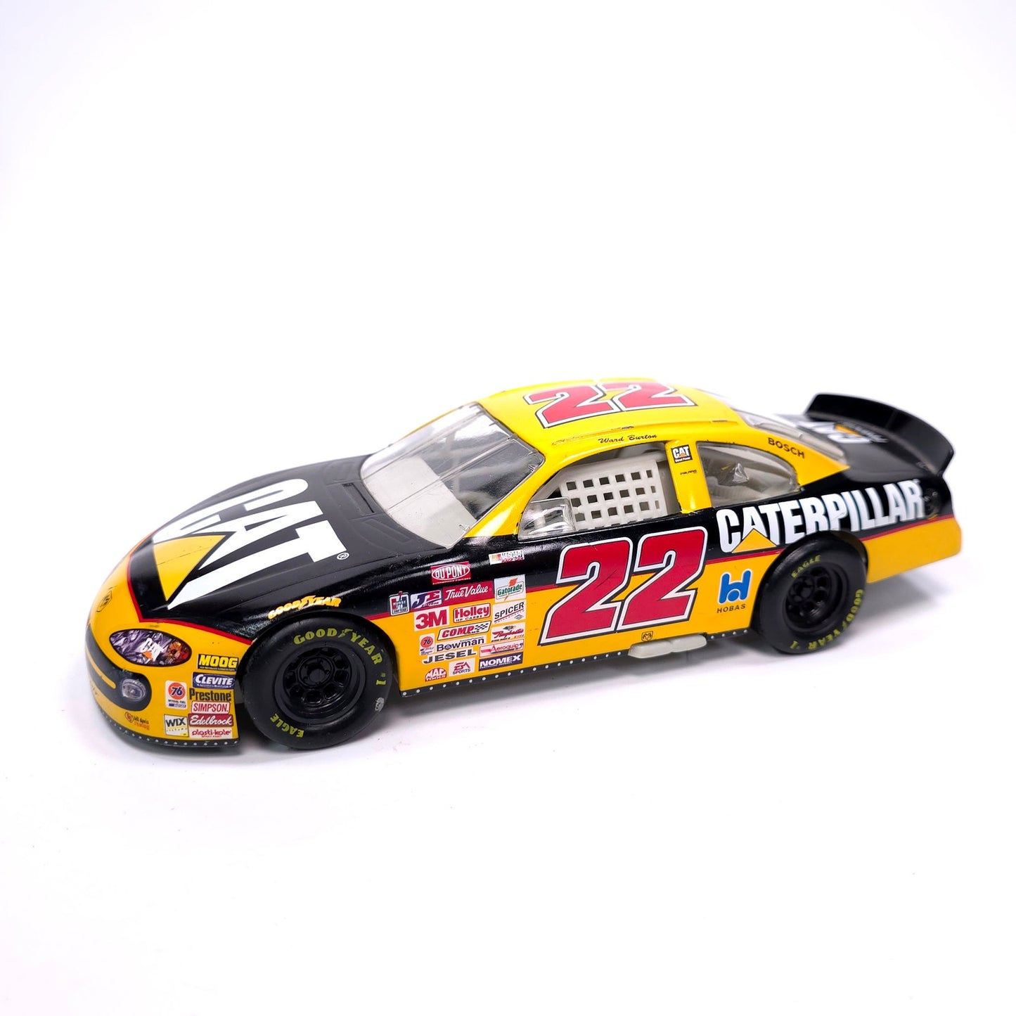 Vintage 2000 Hotwheels Mattel 1/24 Scale Nascar Caterpillar #22 Diecast Car