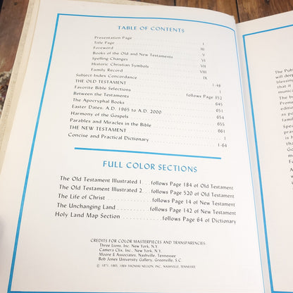 Holy Bible Thomas Nelson 1971 Royal Publishers Division Reference Ed.