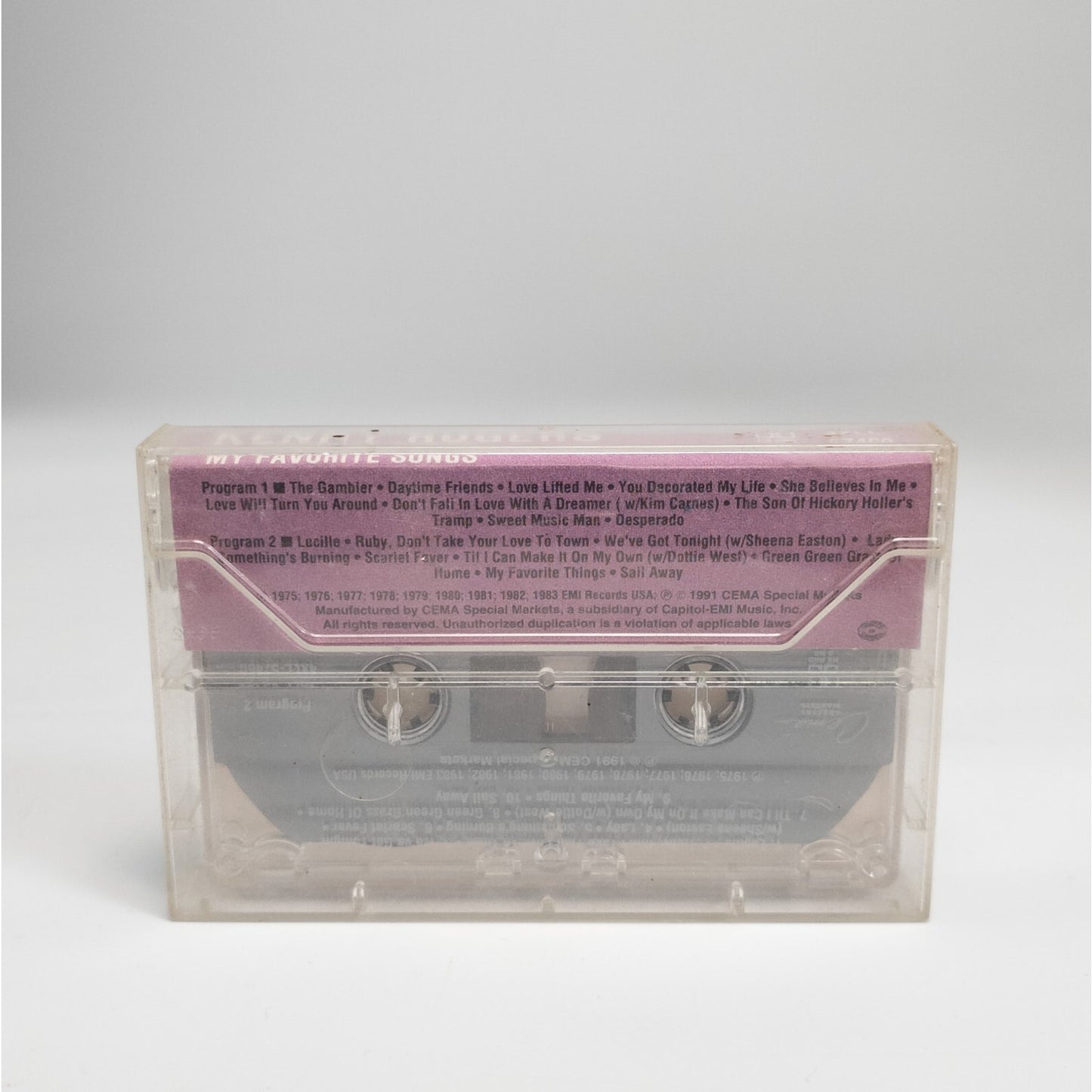 Kenny Rogers My Favorite Songs (Cassette) 2+ Ship FREE