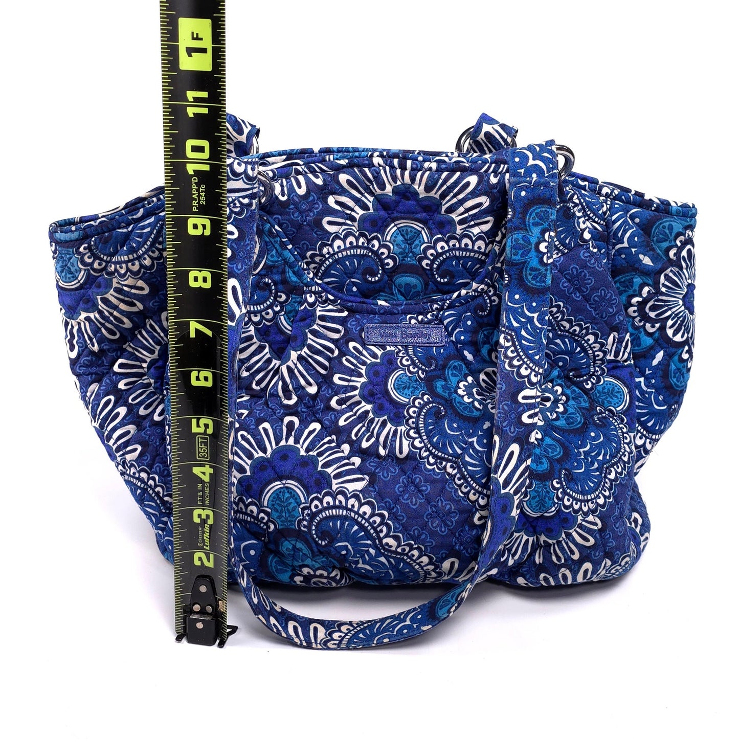 Vera Bradley Large Blue Bandana Shoulder Tote Bag Purse