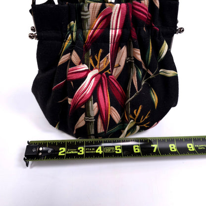 Abba Small Cloth Hand Bag Purse With Kiss Lock Made In Hawaii