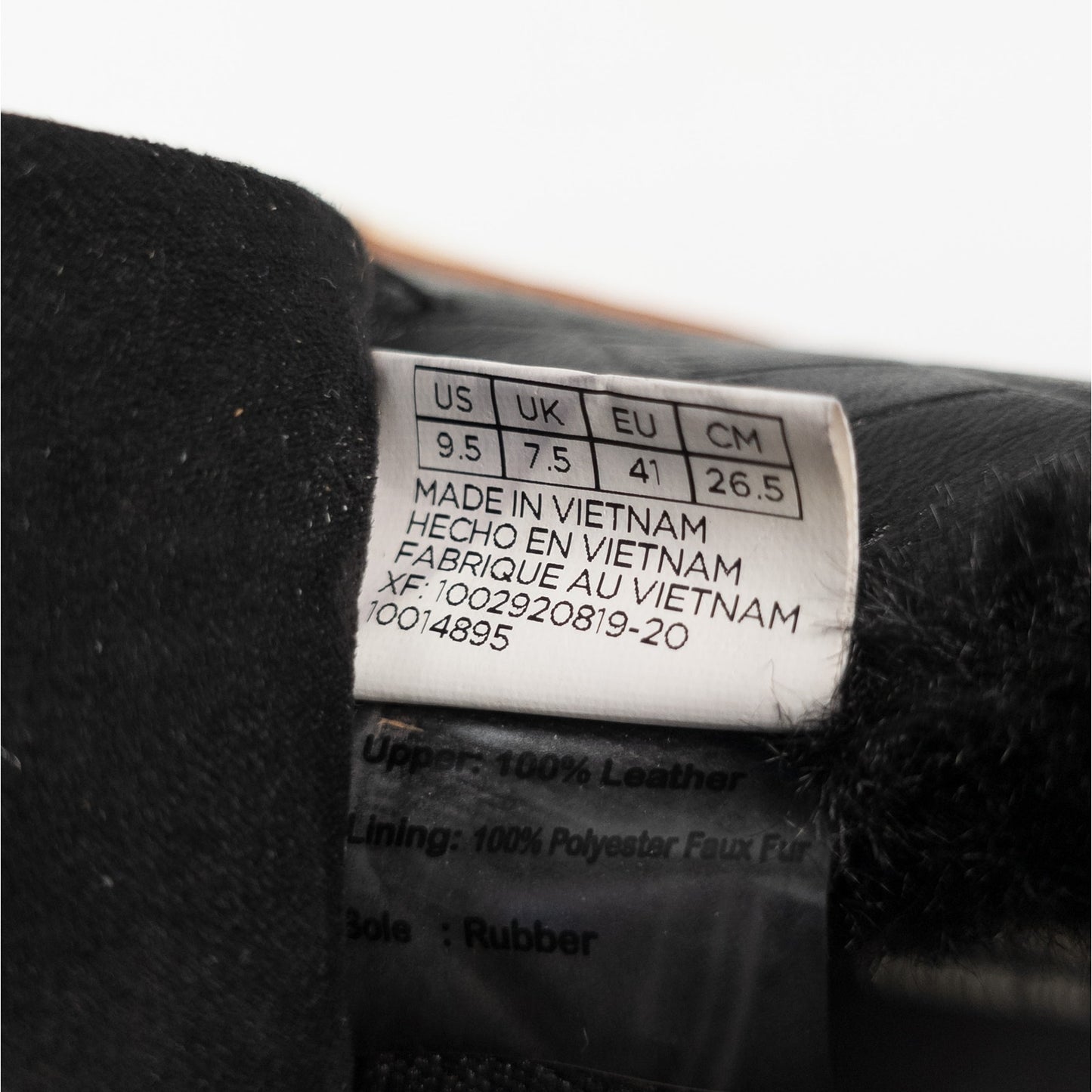 Toms Paxton Black Embossed Leather Slip On Faux Fur Lined Ankle Booties Size 9.5