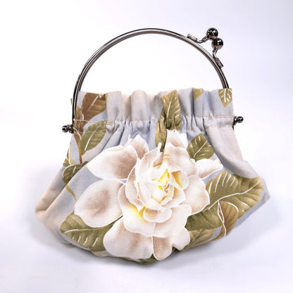 Abba Small Cloth Hand Bag Purse With Kiss Lock Made In Hawaii