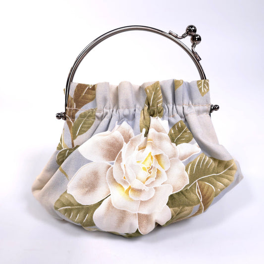 Abba Small Cloth Hand Bag Purse With Kiss Lock Made In Hawaii