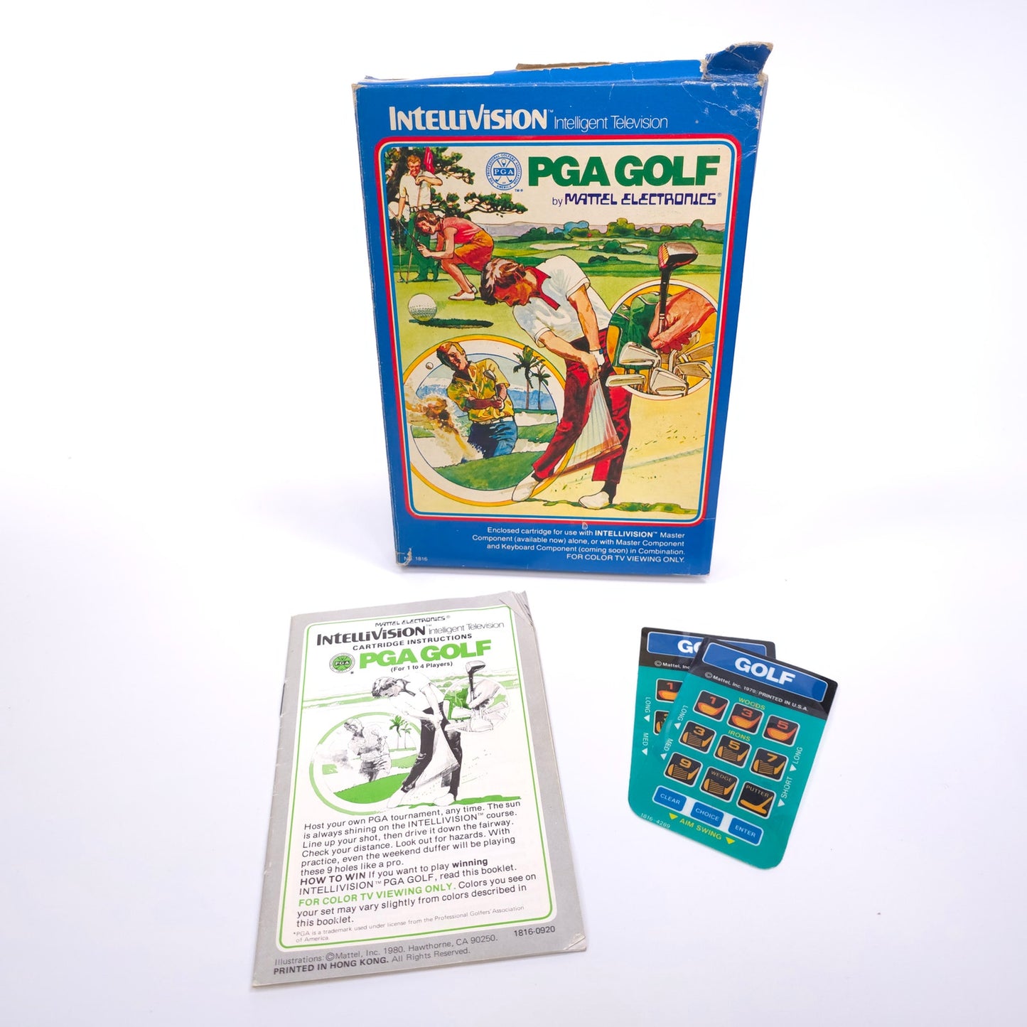 Mattel Intellivision PGA Golf Video Game With Box and Inserts