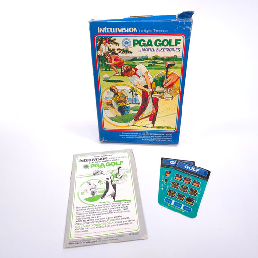 Mattel Intellivision PGA Golf Video Game With Box and Inserts
