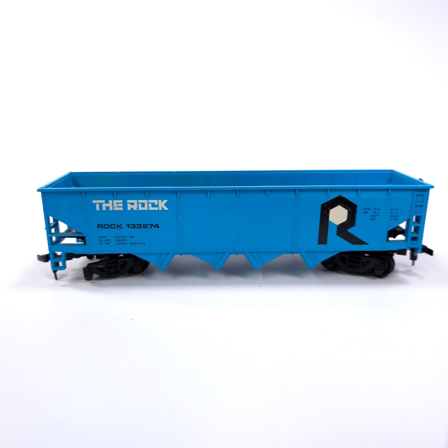 HO Scale The Rock 133274 Blue Open Top Train Car