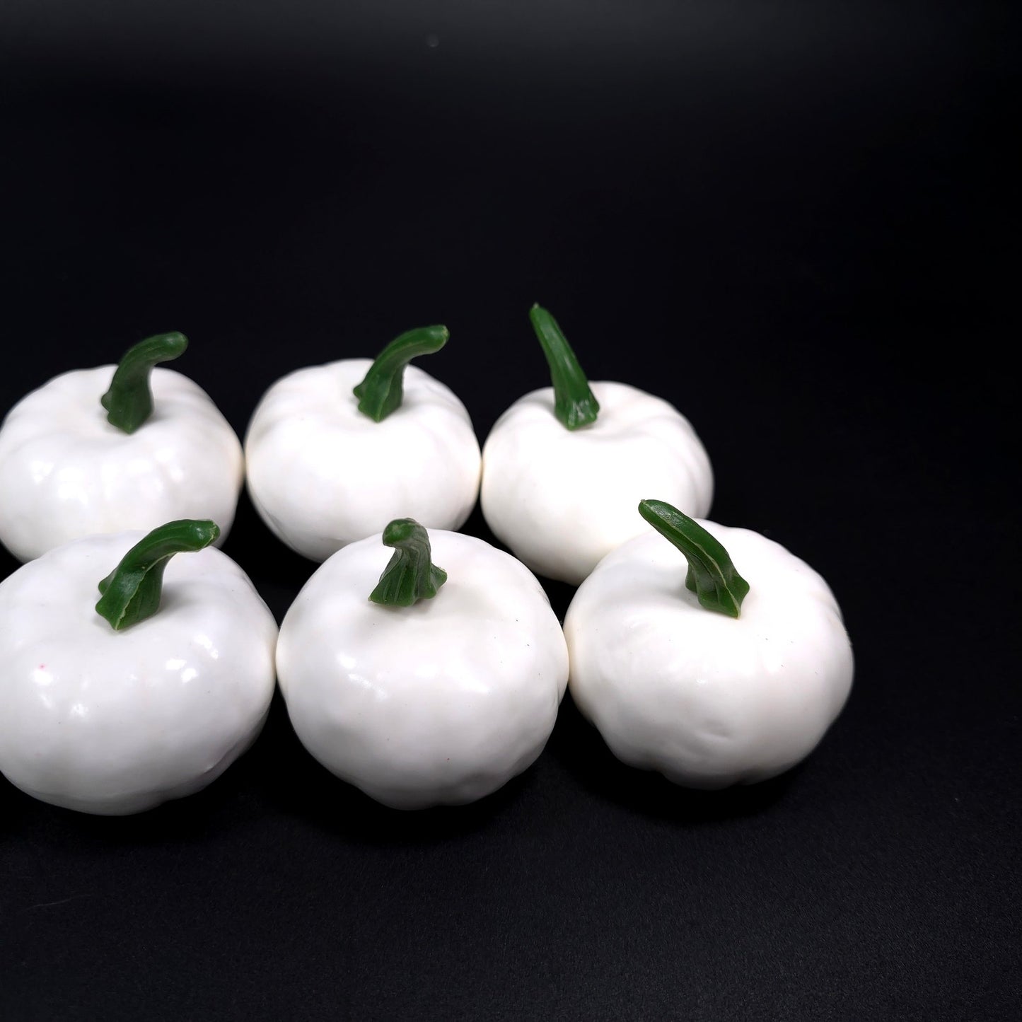 Lot of 12 White Plastic Pumpkin Fall Home Decor