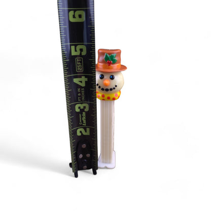 PEZ Christmas Classic Snowman Footed Candy Dispenser 2002 White
