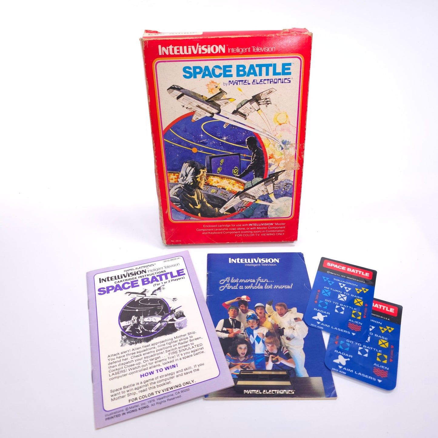 Mattel Intellivision Space Battle Video Game With Box and Inserts