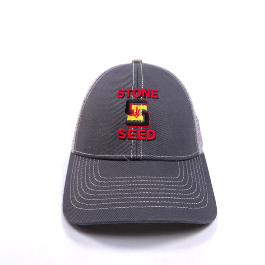 Stone Seed  Mesh Trucker Hook & Loop Back Mega Cap Hat