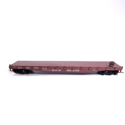 HO Scale Rock Island RI 90249 Flat Train Car