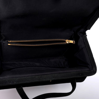 Vintage H.M. Retangle Box Top Handle Handbag Purse