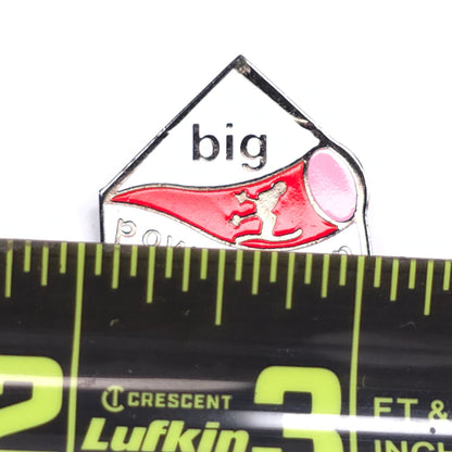 Vintage Big Powderhorn Ski Enamel Pinback Pin