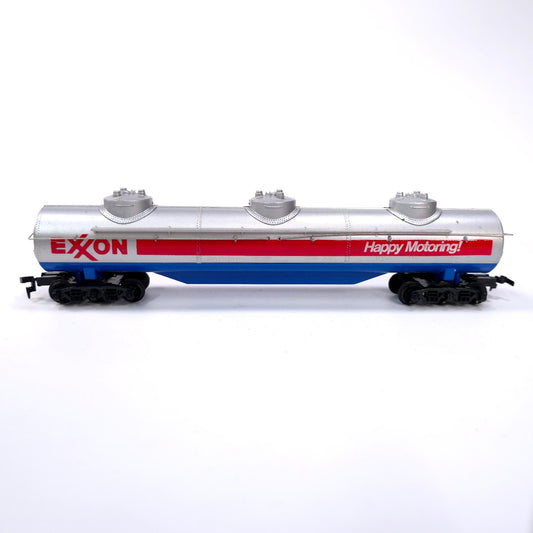 Tyco HO Scale Exxon Triple 3 Dome Tanker Train Car Happy Motoring