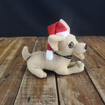 Vintage Taco Bell Chihuahua Dog Plush Christmas Hat "Feliz Navidad Amigos"Tested