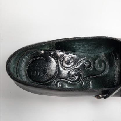 Clarks Leather Wedge Heel Business Casual Loafer Women's Size 8M