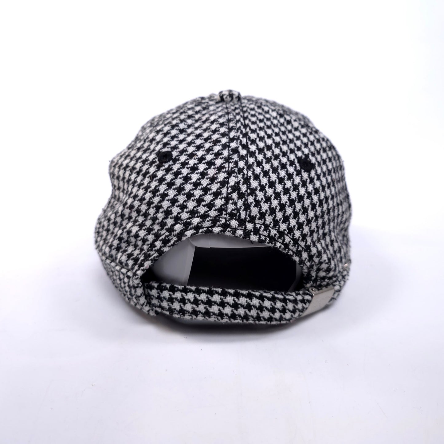 Caterpillar Houndstooth 6 Panel Short Bill Fashion Adjustable Cap Hat