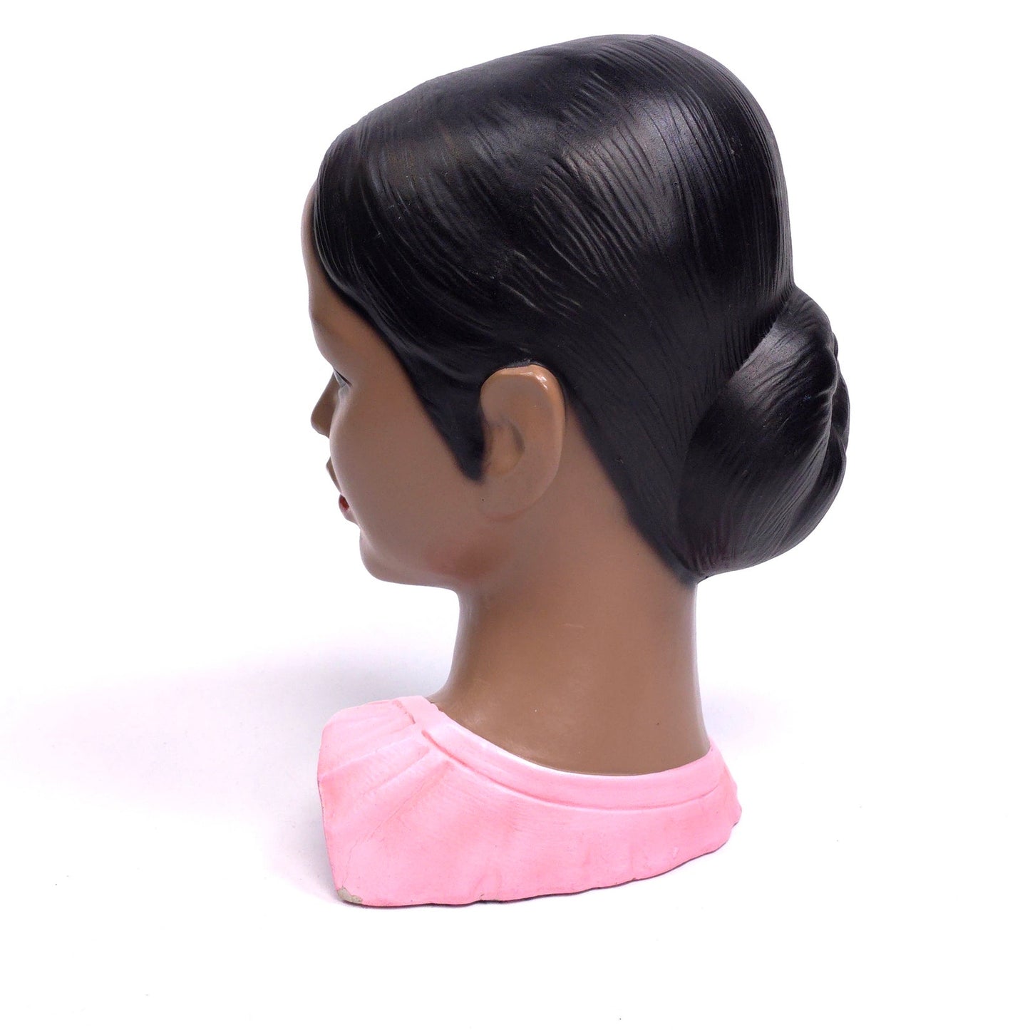 Vintage MCM Lego Japan Display Mannequin Head Bust Pink Shirt