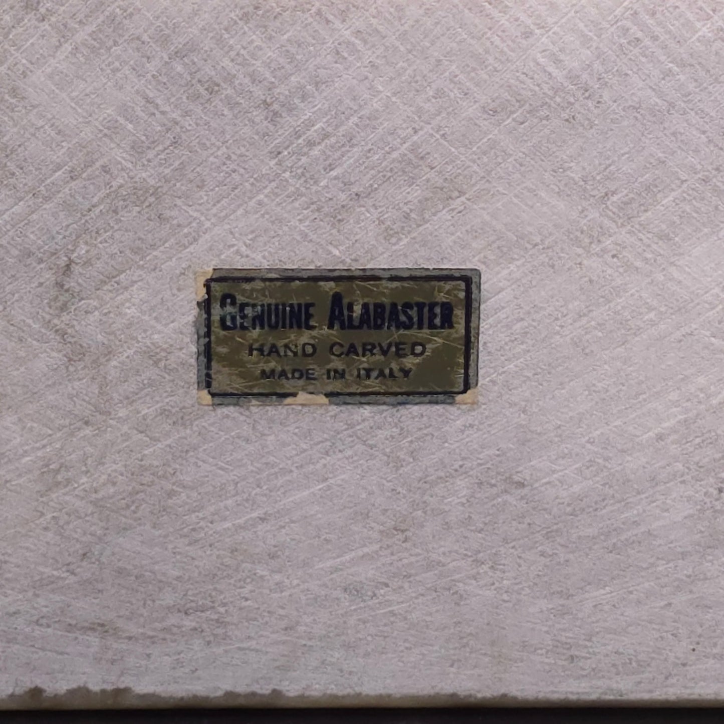 Hand Carved Alabaster Elephant Statue Italy