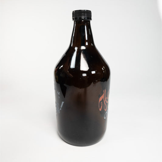 Haryley Davidson Piston Skull Glass Growler Jug Bottle