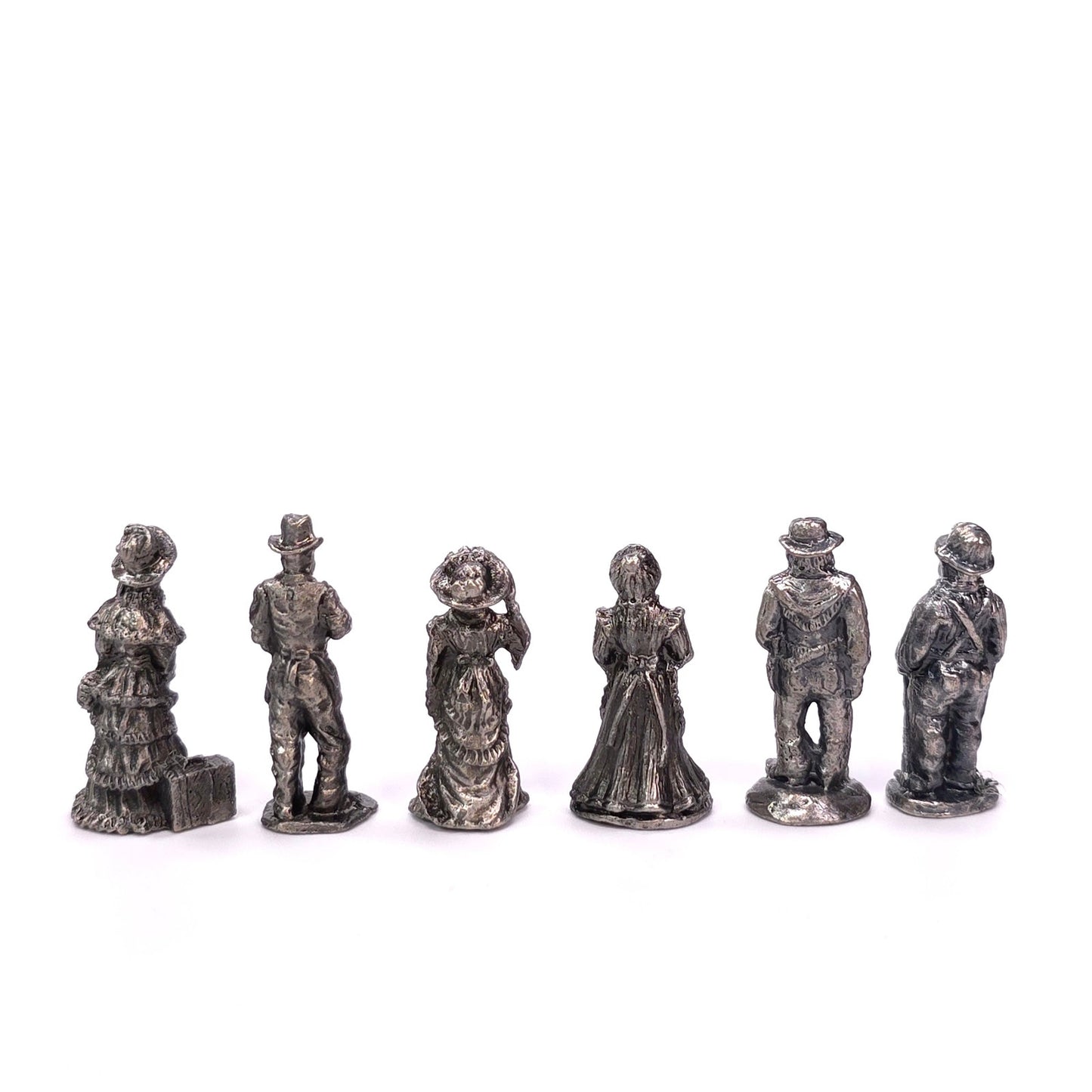 Lot of 6 Pewter Figures 1993 The Americana Pewter Collection AH31