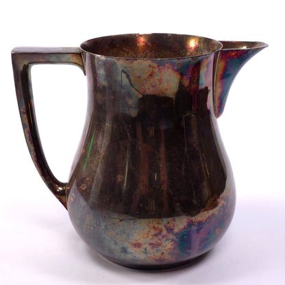 Vintage EPCA Bristol Silver Plated 7" Pitcher 215 Patina