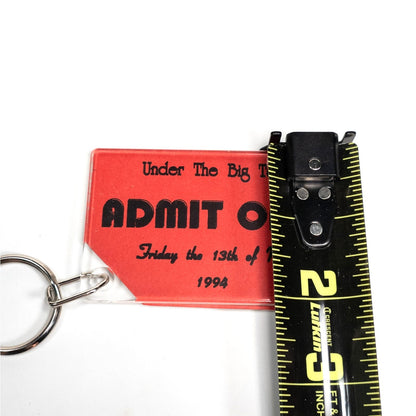 Under The Big Top Friday The 13th of May 1994 Admit One Circus Ticket Keychain