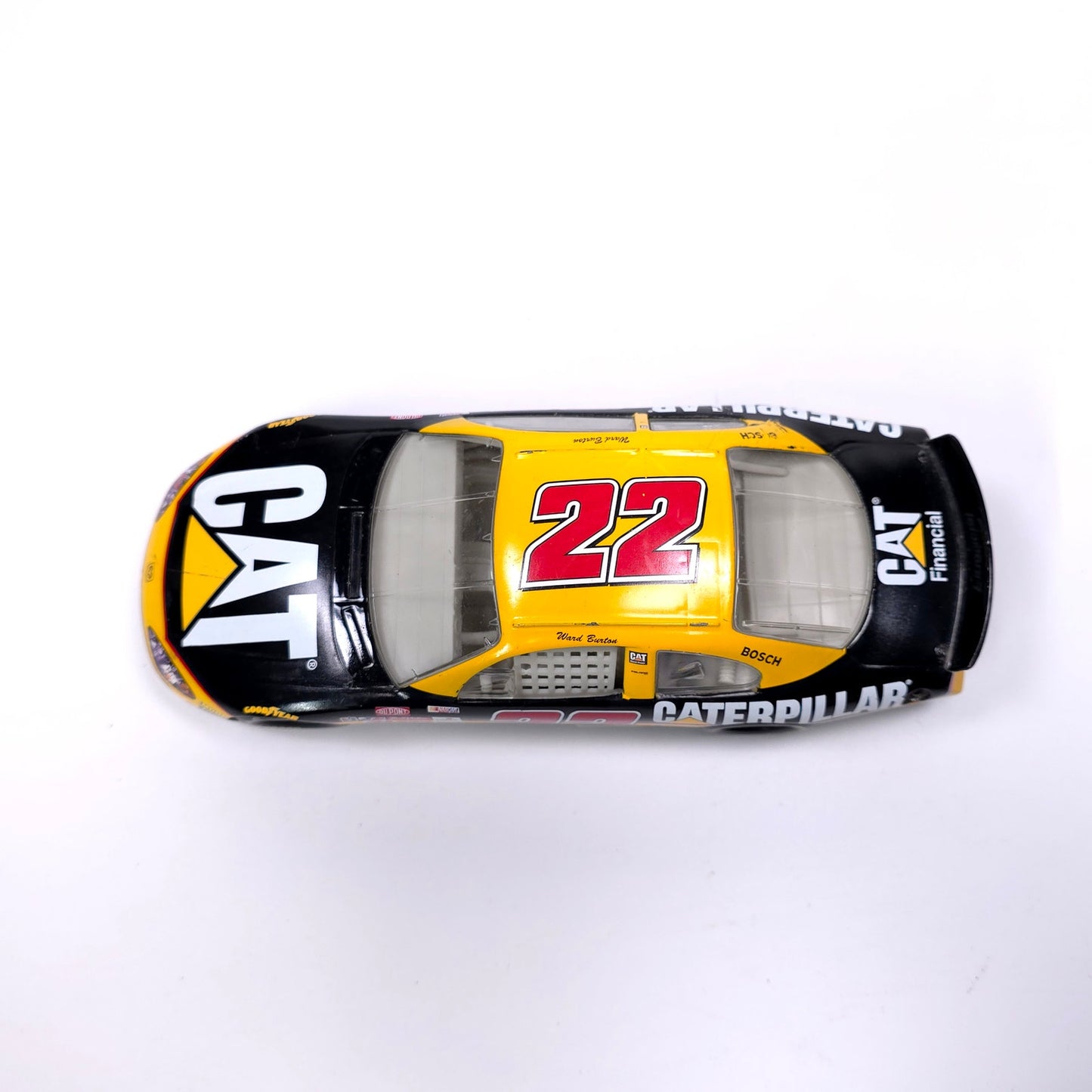 Vintage 2000 Hotwheels Mattel 1/24 Scale Nascar Caterpillar #22 Diecast Car