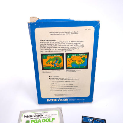 Mattel Intellivision PGA Golf Video Game With Box and Inserts