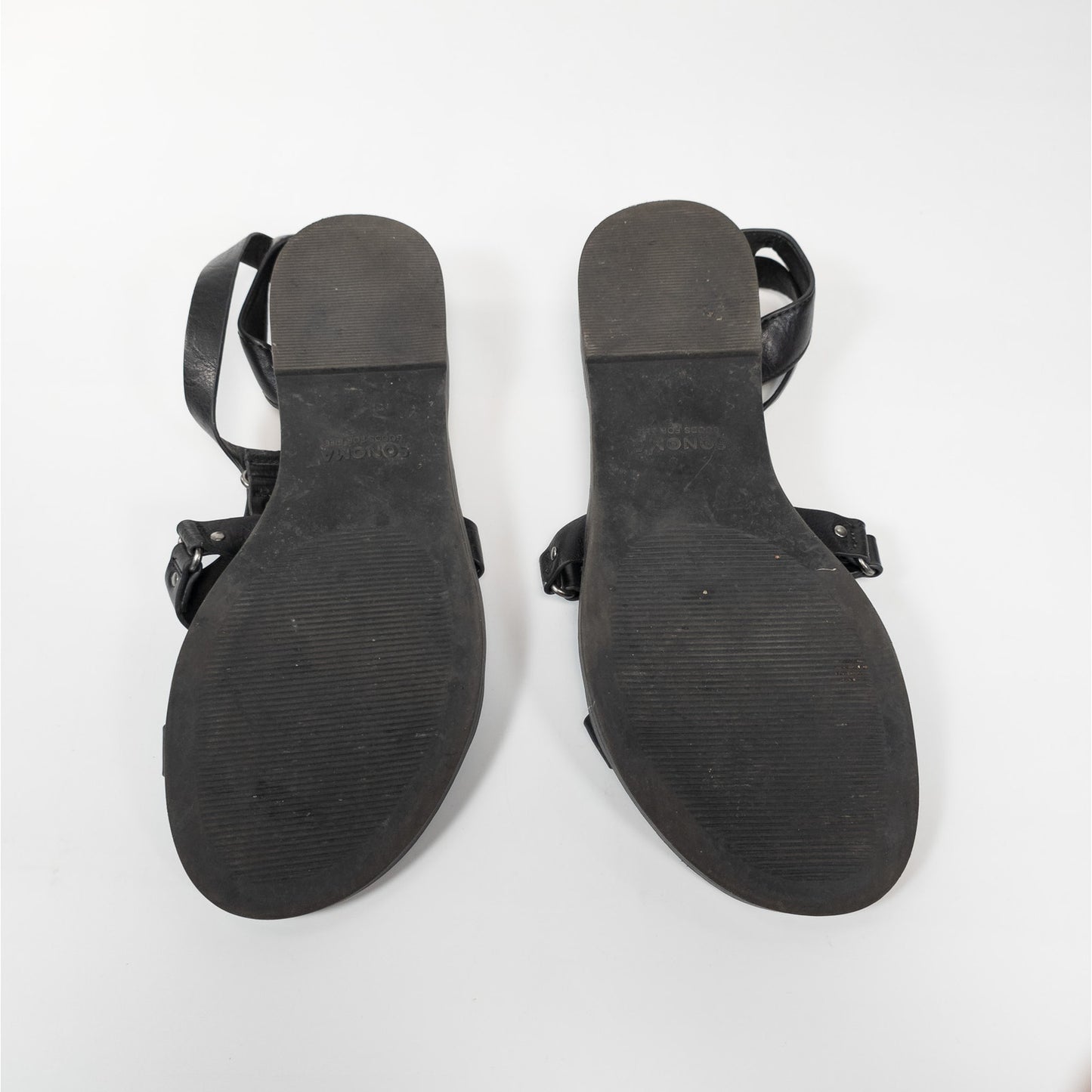 Sonoma Black Diamond Pattern Sandals Women's Size 8 1/2 Med - RH # 73277