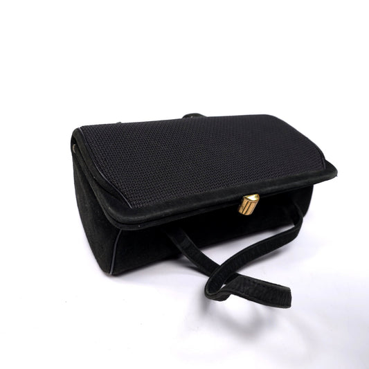 Vintage H.M. Retangle Box Top Handle Handbag Purse