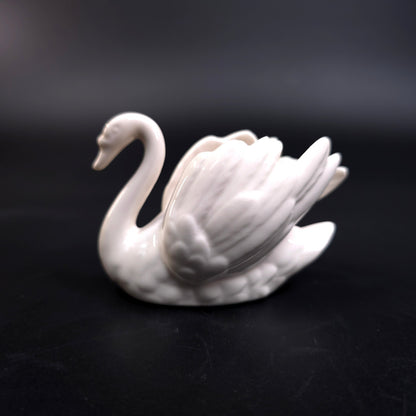 Vintage Goebel White Swan Porcelain Figurine West Germany