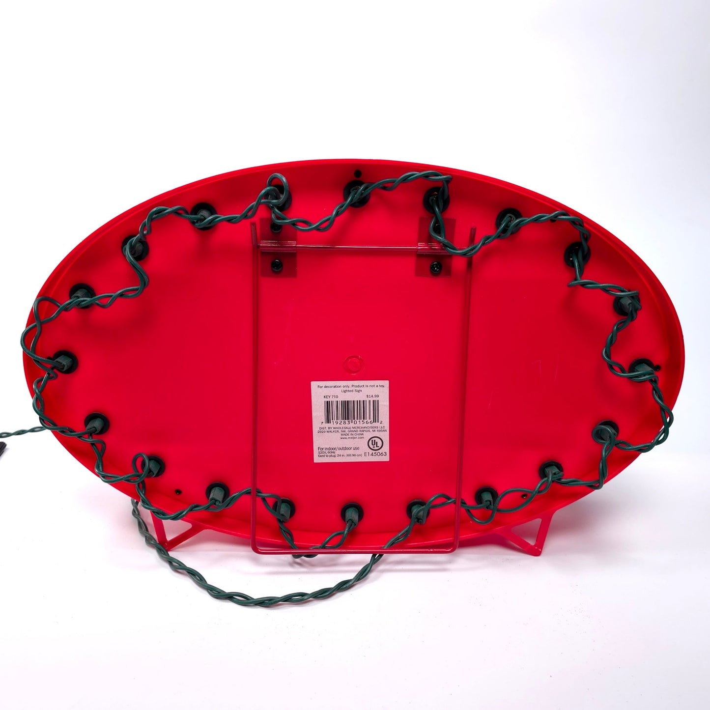 Santa's Pub Light Up Sign Happy Hour Beer Man Cave Christmas