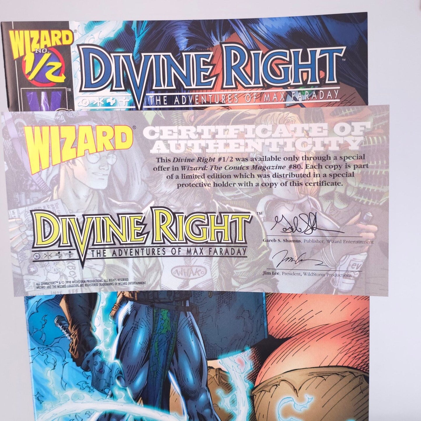 Devine Right #1/2 Wizzard Comics Comic Book Exclusive with Certificate