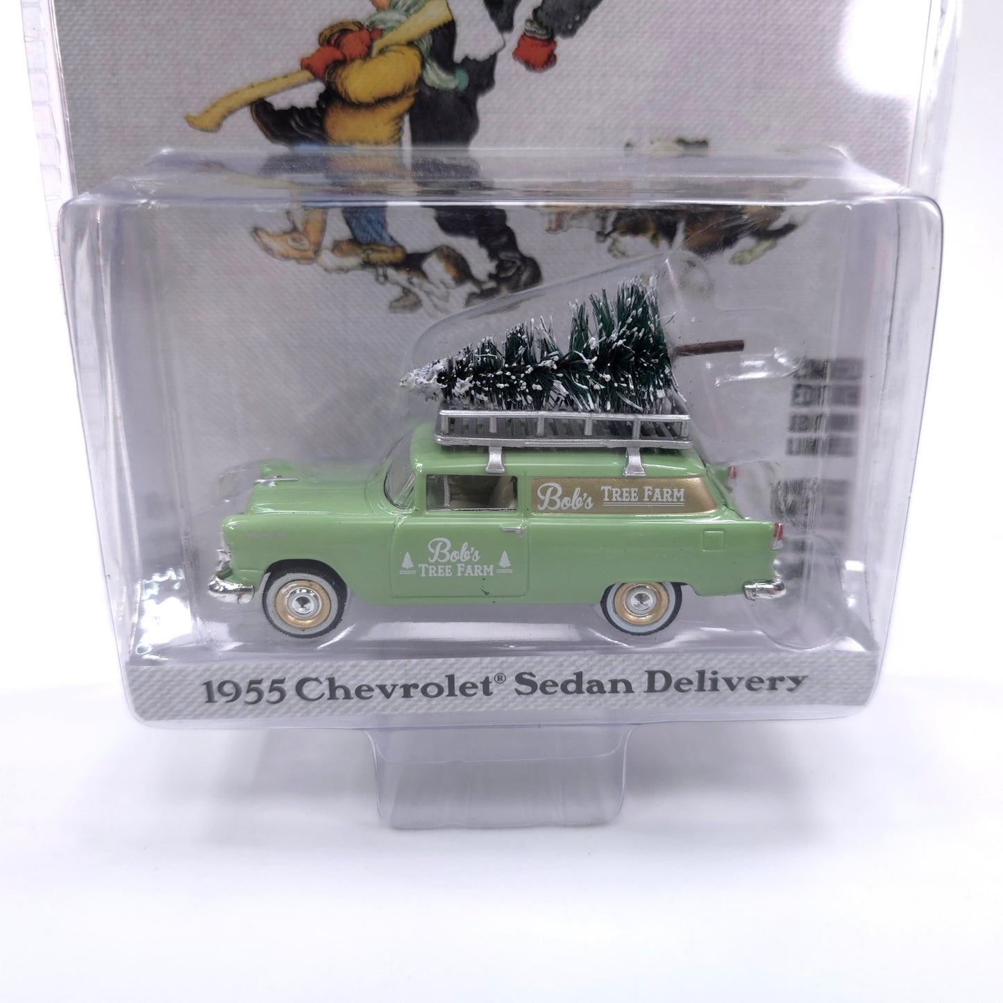Sealed Norman Rockwell 1955 Chevrolet Sedan Delivery Car Greenlight
