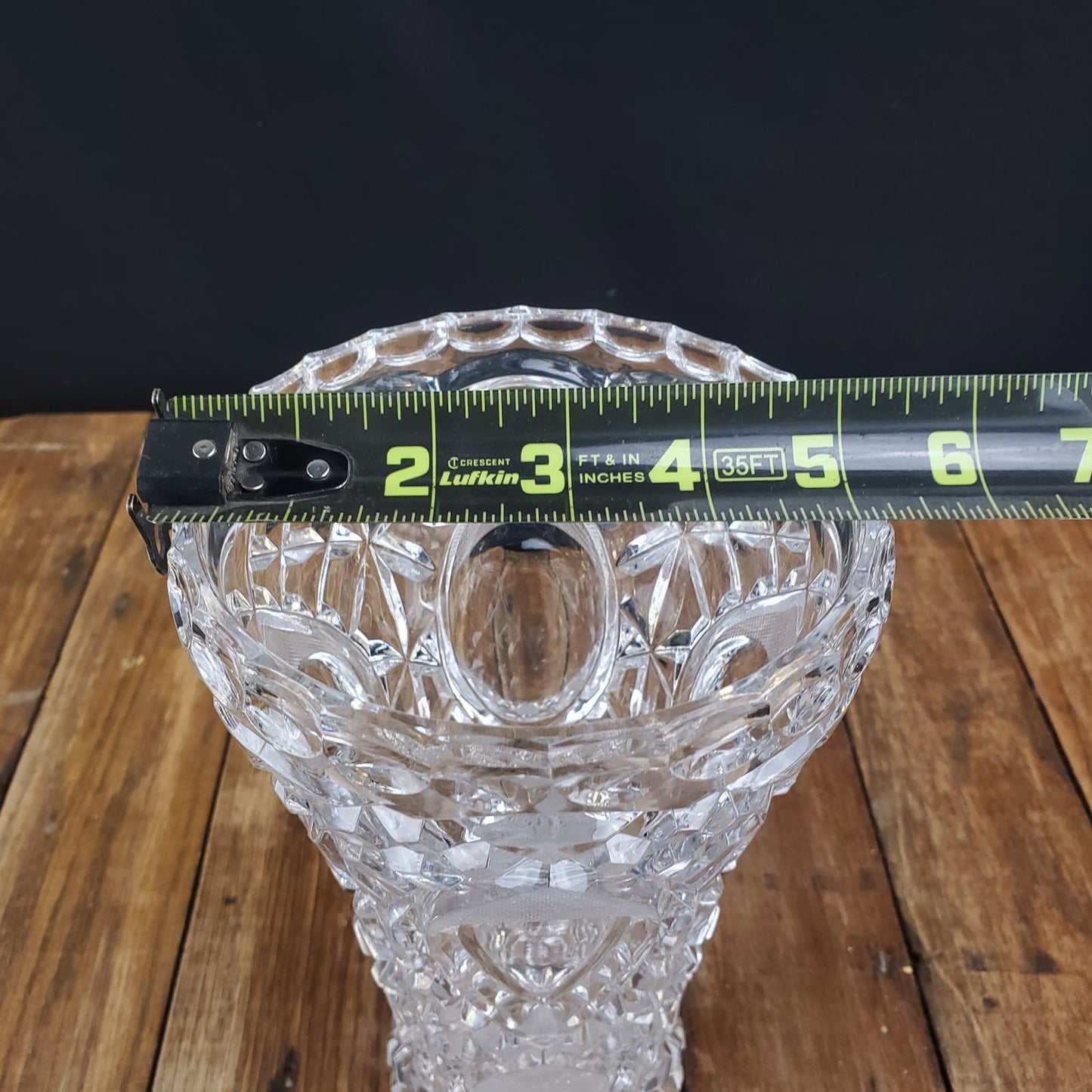 Vintage Nachtmann Bleikristall 24% Lead Crystal 9" Vase West Germany