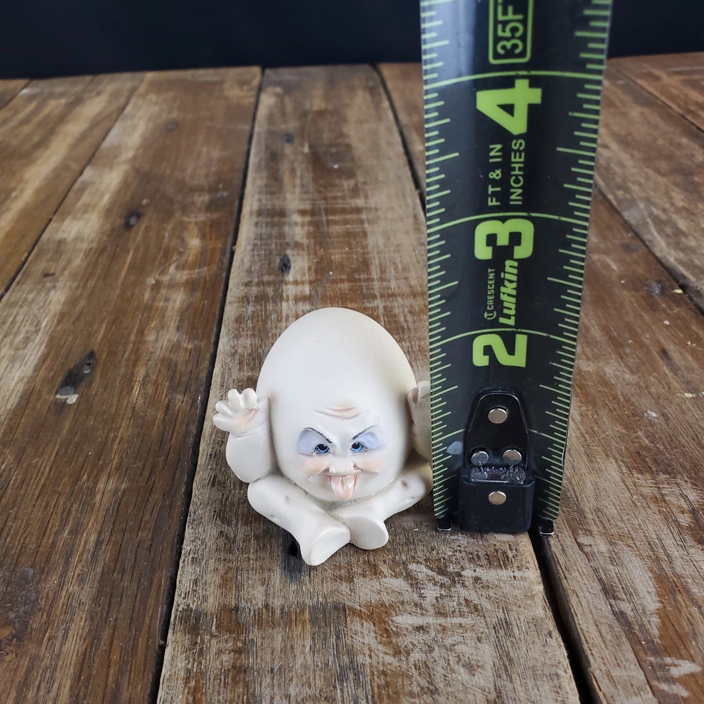 Vintage Allyson Nagel Humpty Dumpty Rotten Egg Figurine 1995 Collectible Signed