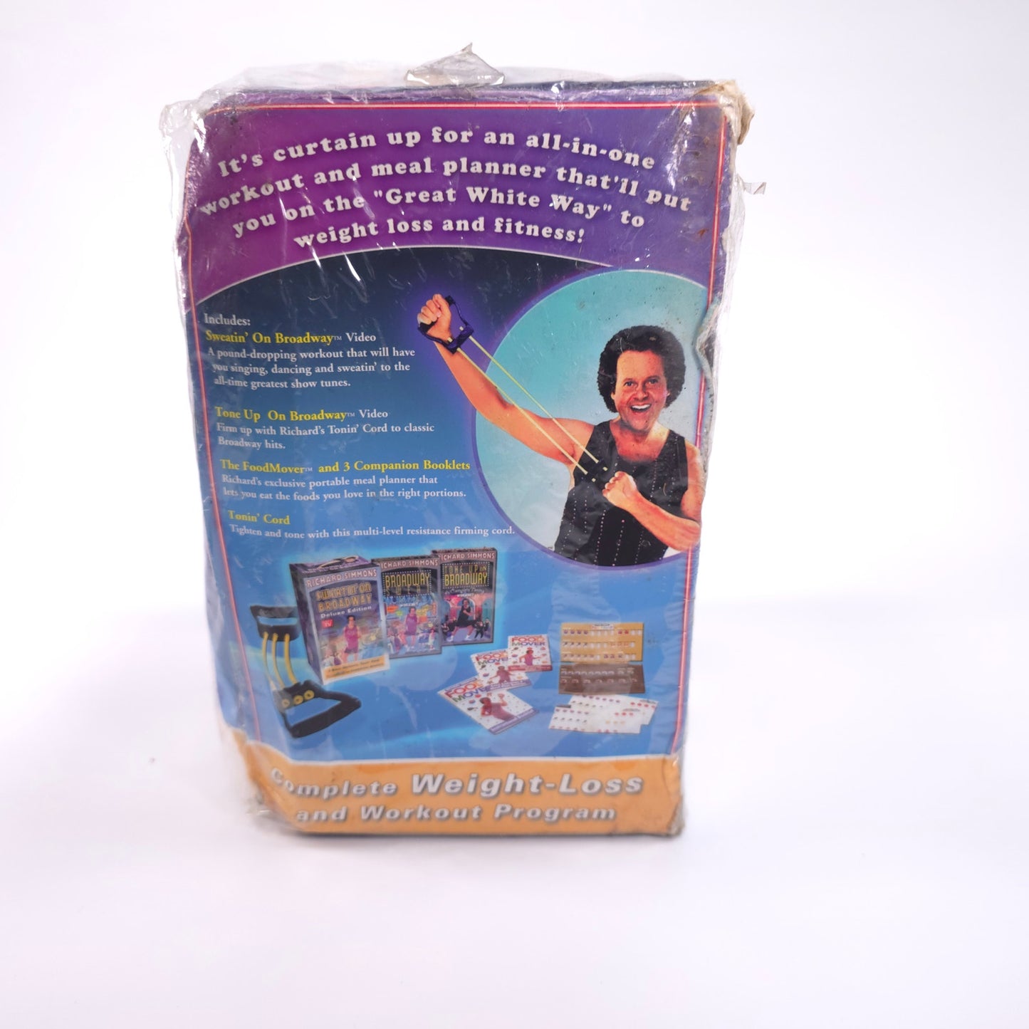 Sealed Richard Simmons Sweatin' On Broadway Deluxe Edition VHS Workout Set