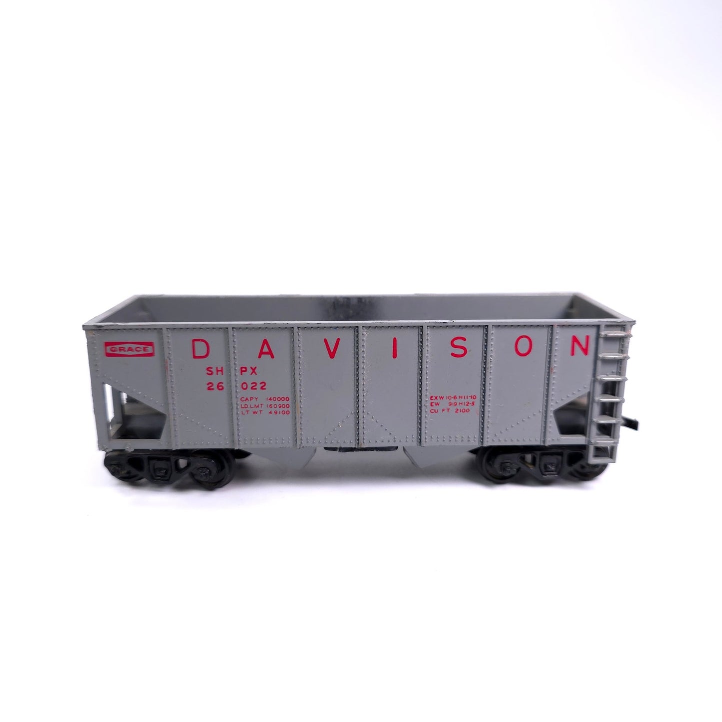HO Scale Davison Grace 26022 Open Top Train Car