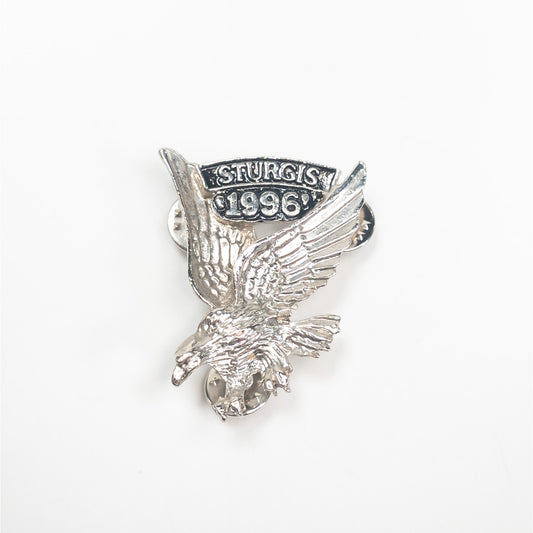 1996 Sturgis Metal Pin Back Eagle 3 Pins 2+ Ship FREE