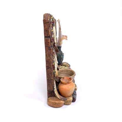 Native American 3D 6x4 Photo Picture Frame Pottery Beads Feathers Corn Indian