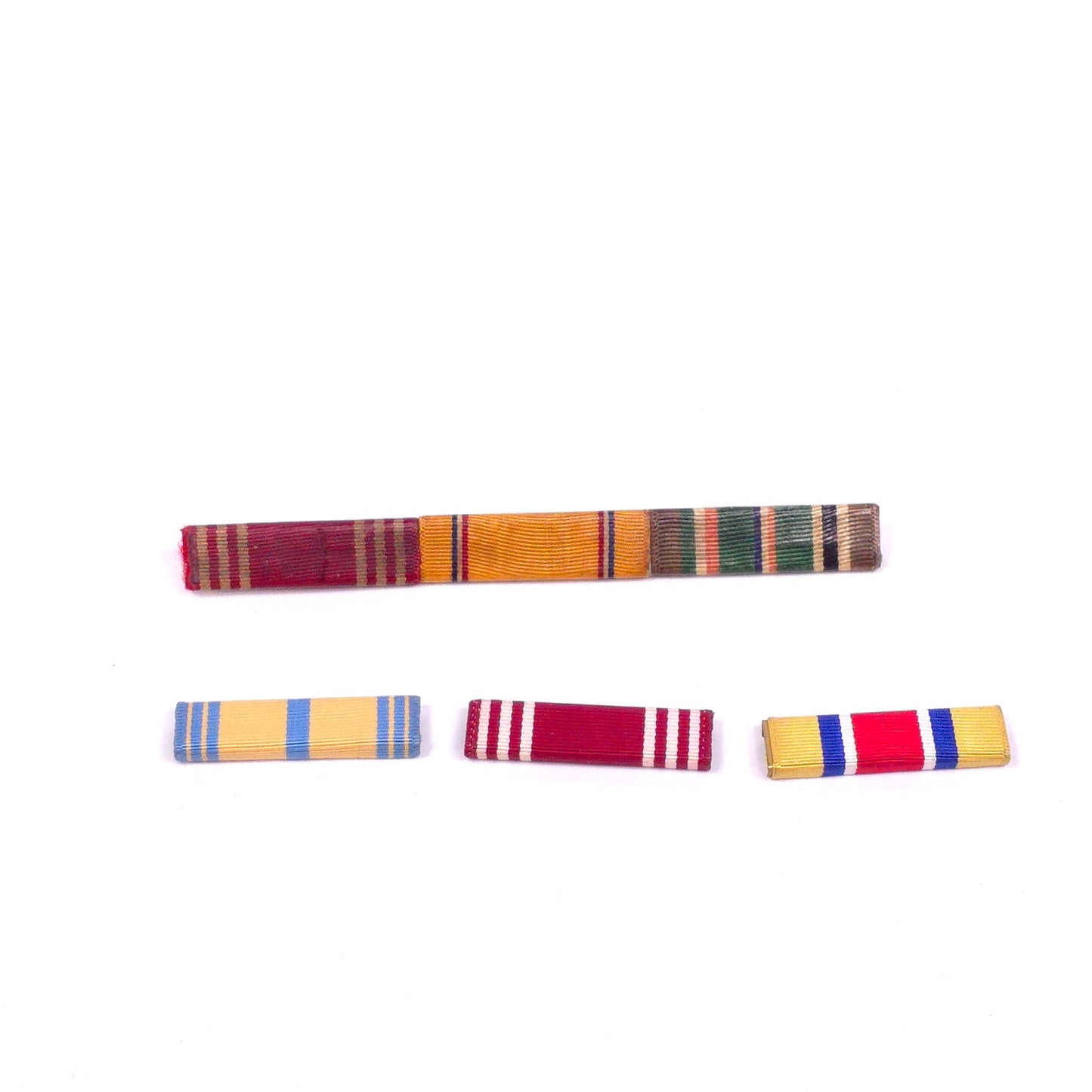 Vintage Military Ribbon Bars Lot of 6