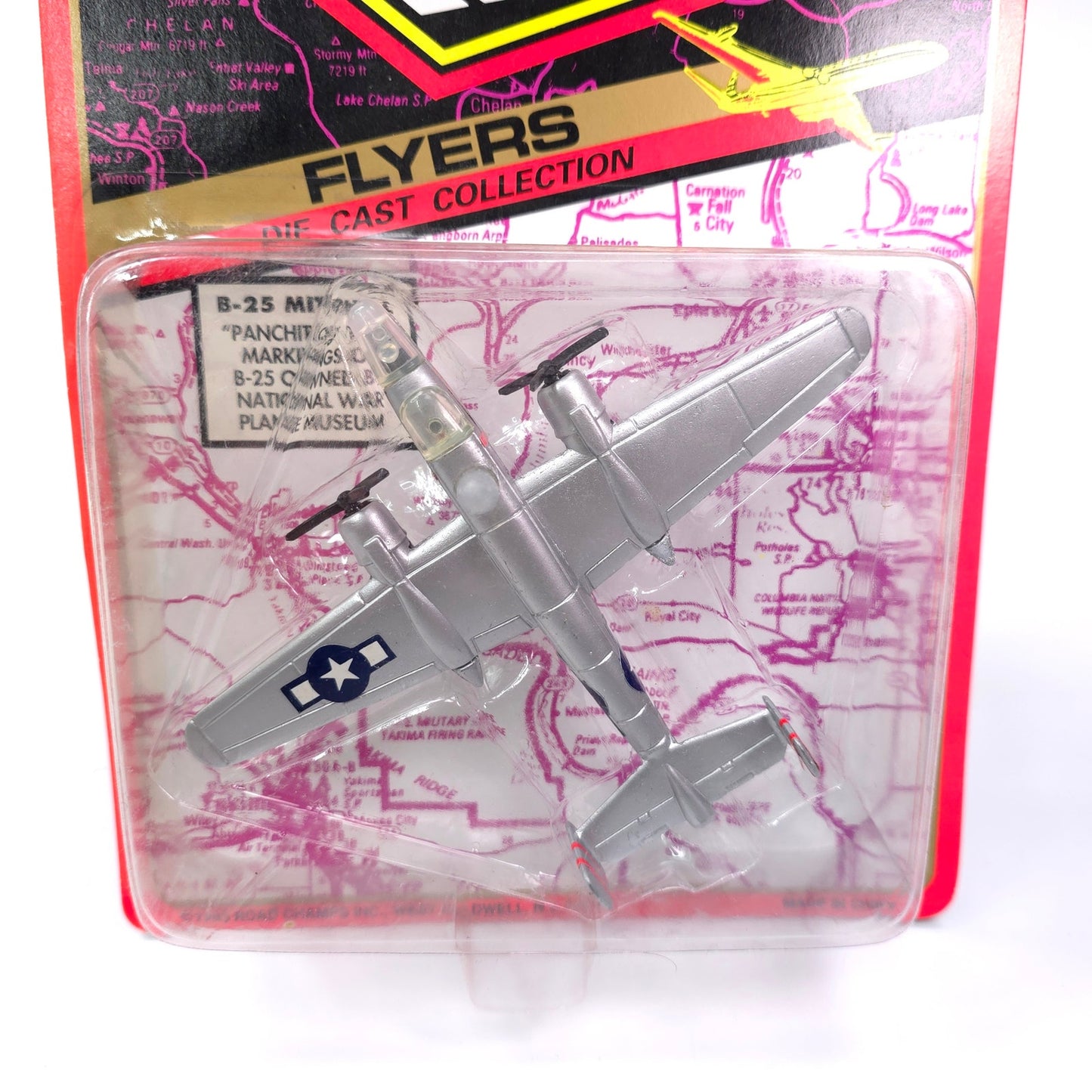 Sealed Vintage Road Champs Flyers Metal Die Cast Airplane B-25 Mitchell 6200