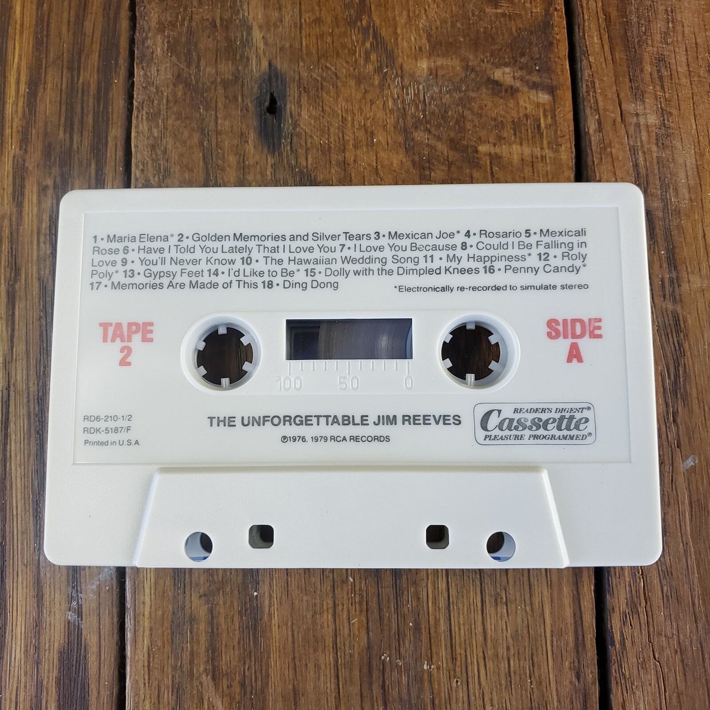 The Unforgettable Jim Reeves (Cassette) 2+ Ship FREE